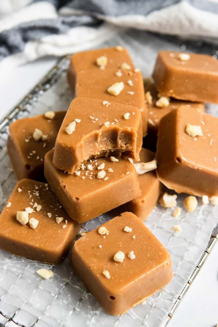 Maple Cashew Freezer Fudge.