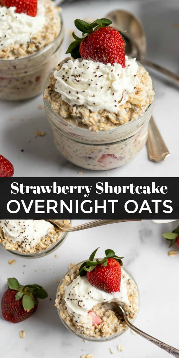 Strawberry Shortcake Overnight Oats