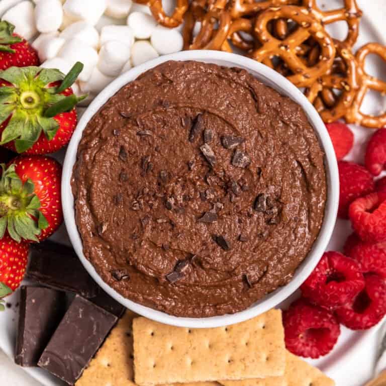 Brownie Batter Dessert Hummus Recipe Lemons + Zest