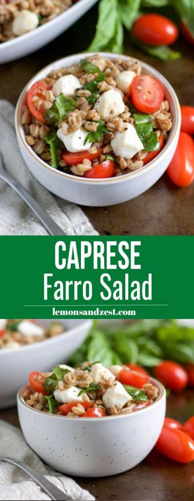 Caprese Farro Salad Pin.