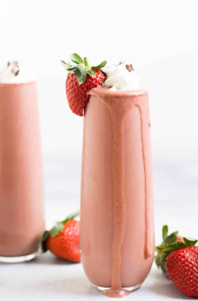 Chocolate Strawberry Smoothie.