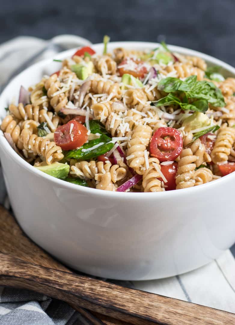 Tomato Basil Pasta Salad  Lemons + Zest  Summer Side Dish