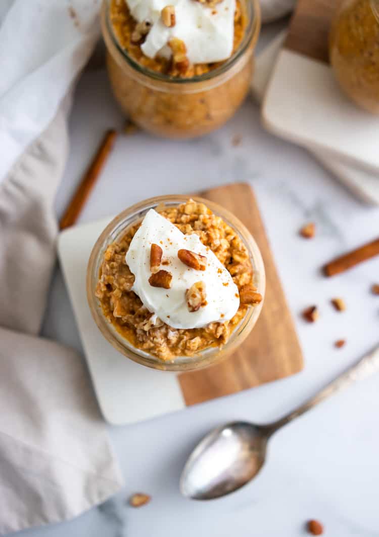 Pumpkin Pie Overnight Oats.