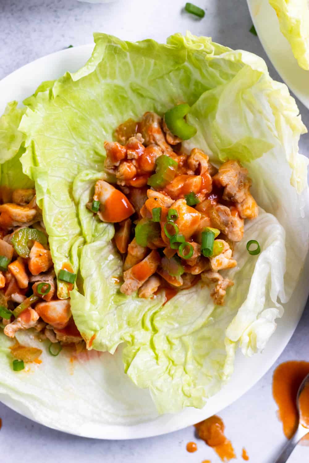 Buffalo Chicken Lettuce Wraps