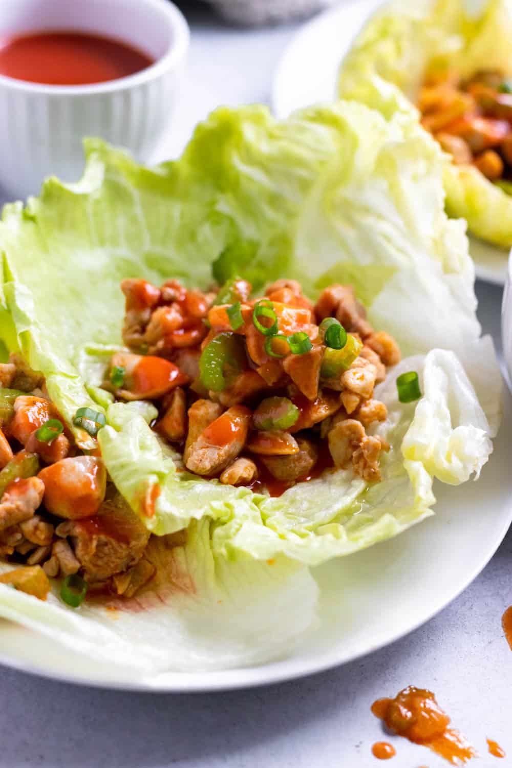 Buffalo Chicken Lettuce Wraps