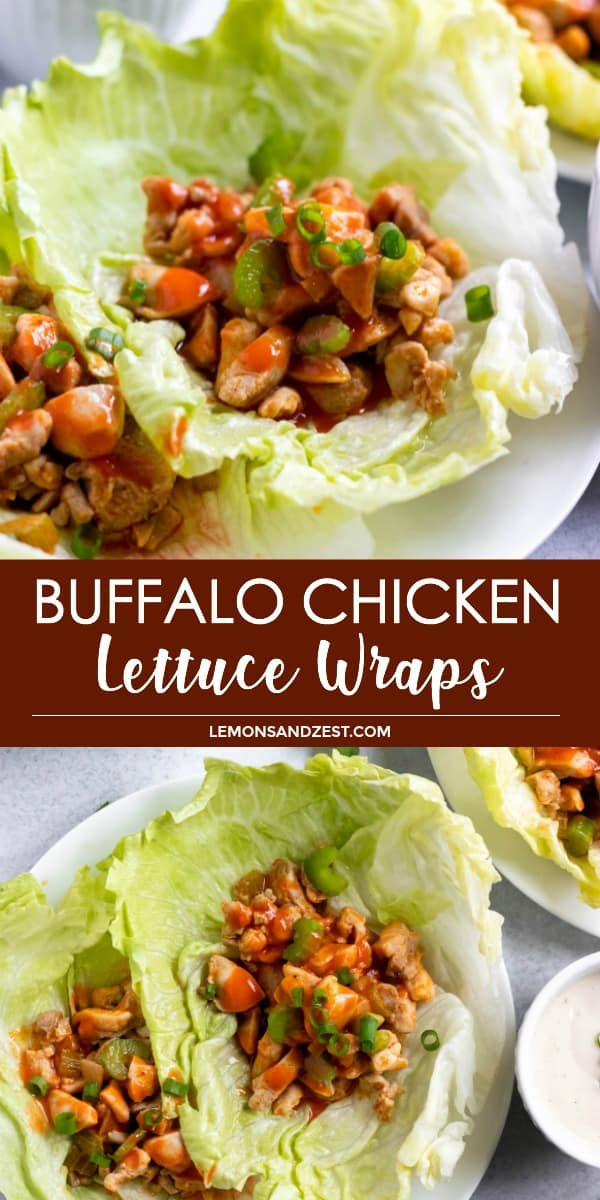 Buffalo Chicken Lettuce Wraps