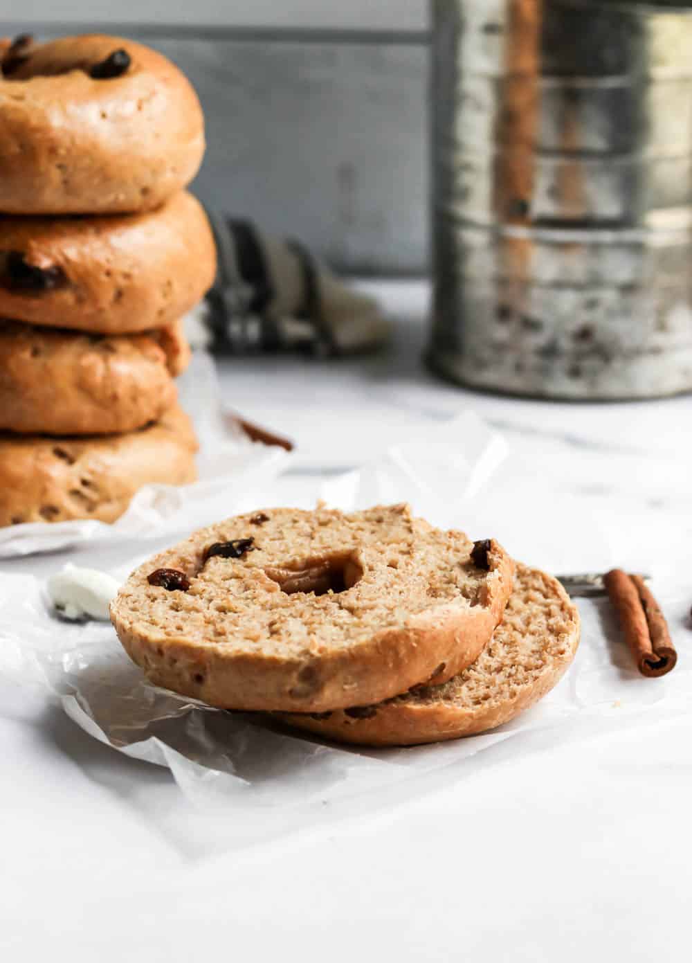 Easy Cinnamon Raisin Bagel Recipe | Lemons + Zest