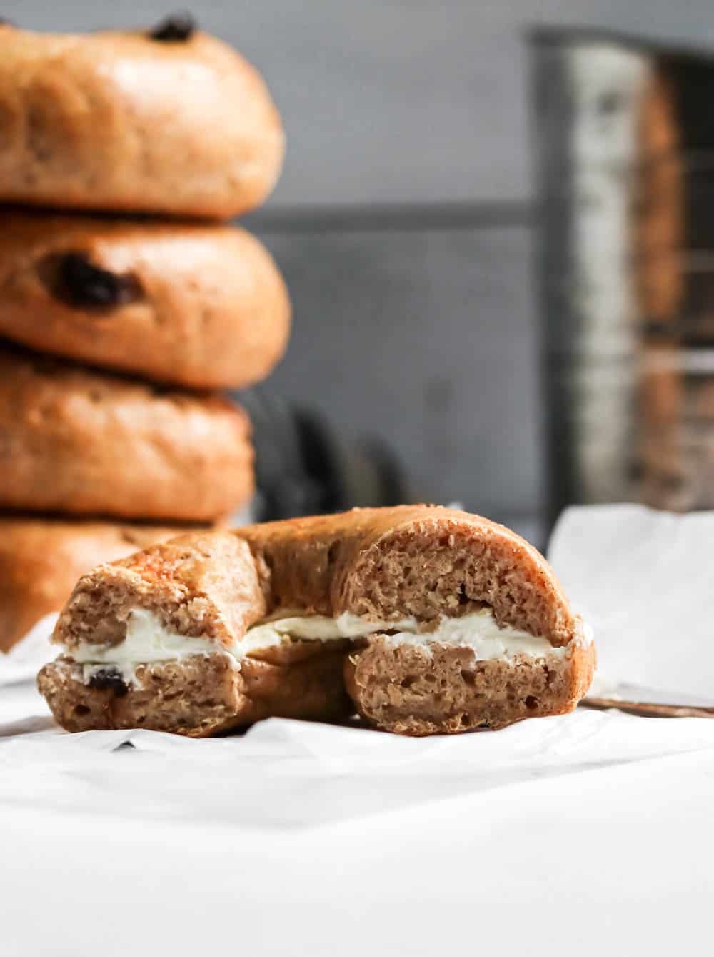 Easy Cinnamon Raisin Bagel Recipe | Lemons + Zest