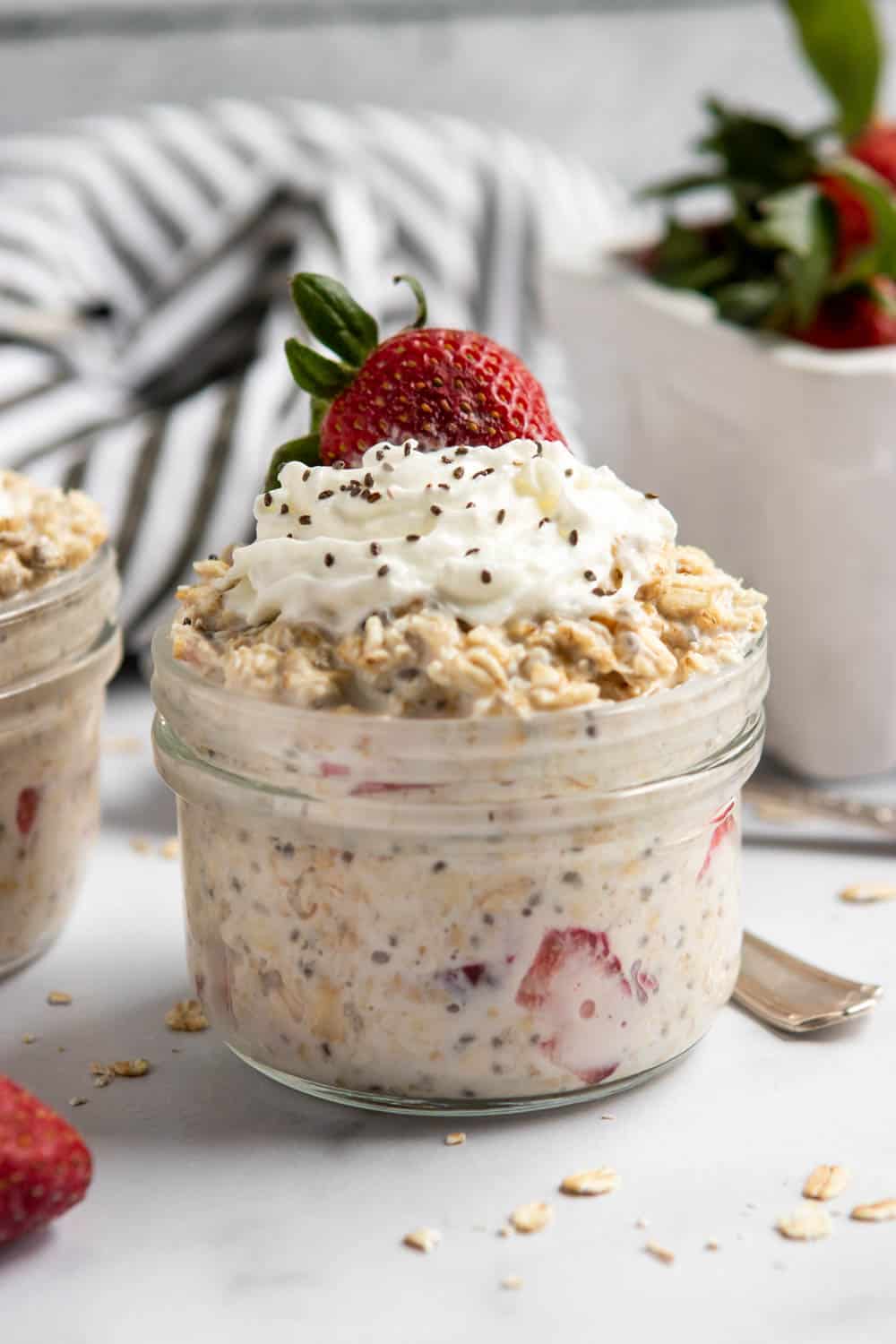 Strawberry Shortcake Overnight Oats