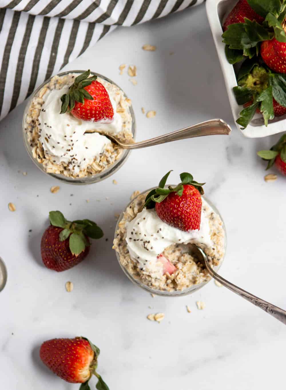 Strawberry Shortcake Overnight Oats