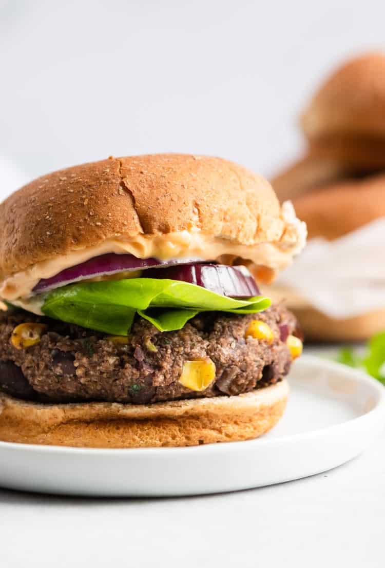 Cilantro Lime Black Bean Burgers