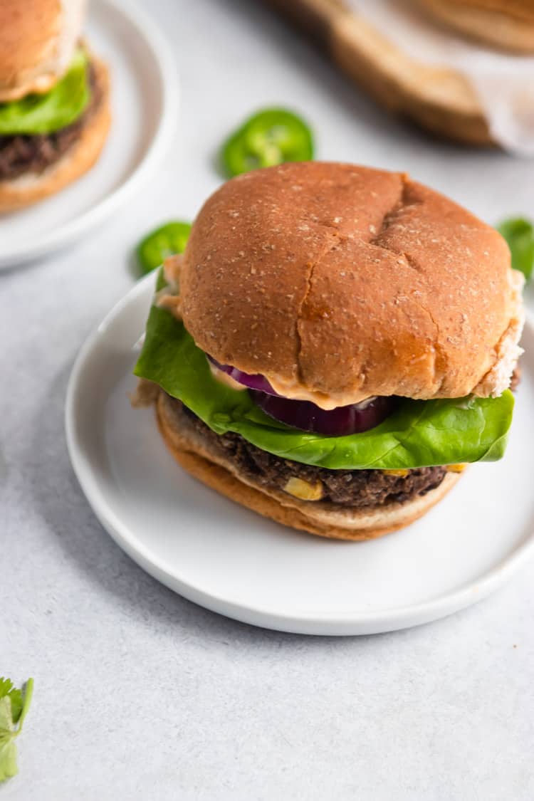 Cilantro Lime Black Bean Burgers