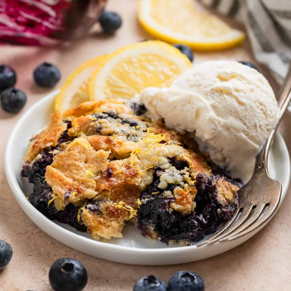 Easy Blueberry Lemon Dump Cake | Lemons + Zest