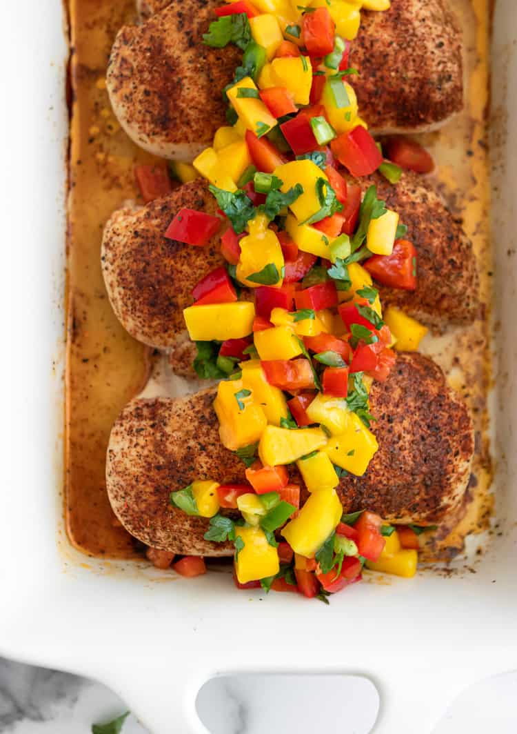 Chicken with Mango Salsa | Lemons + Zest