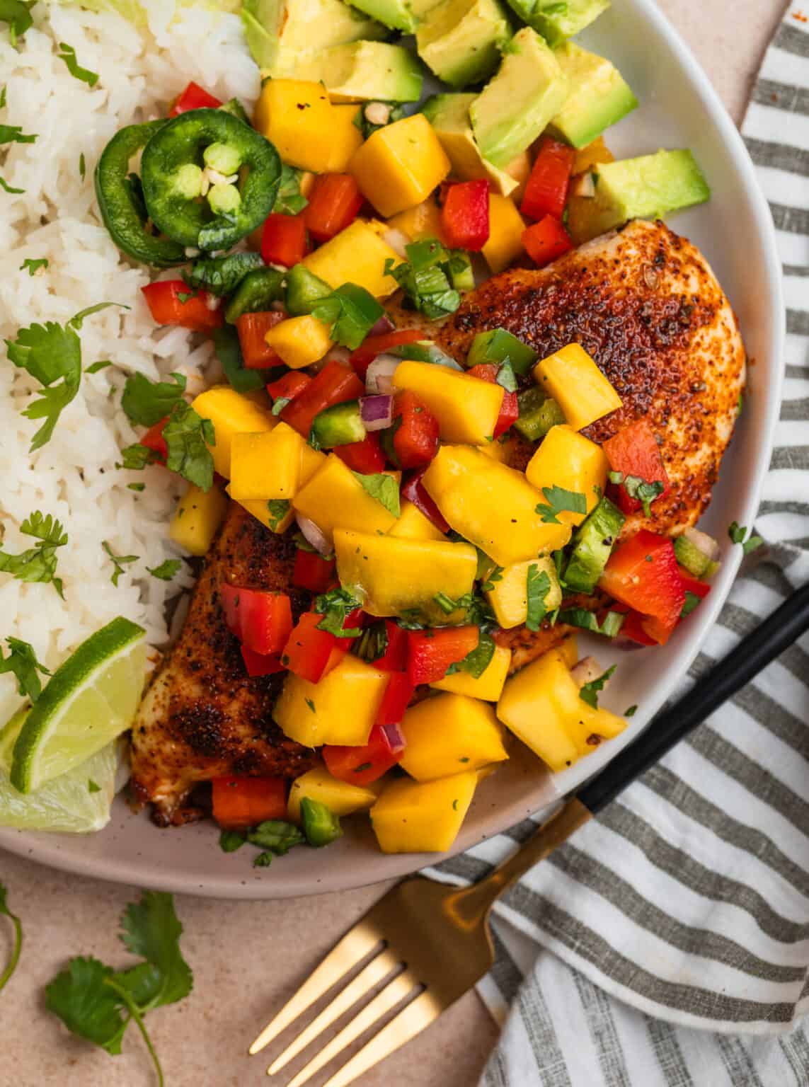 Simple Chicken With Mango Salsa Recipe 