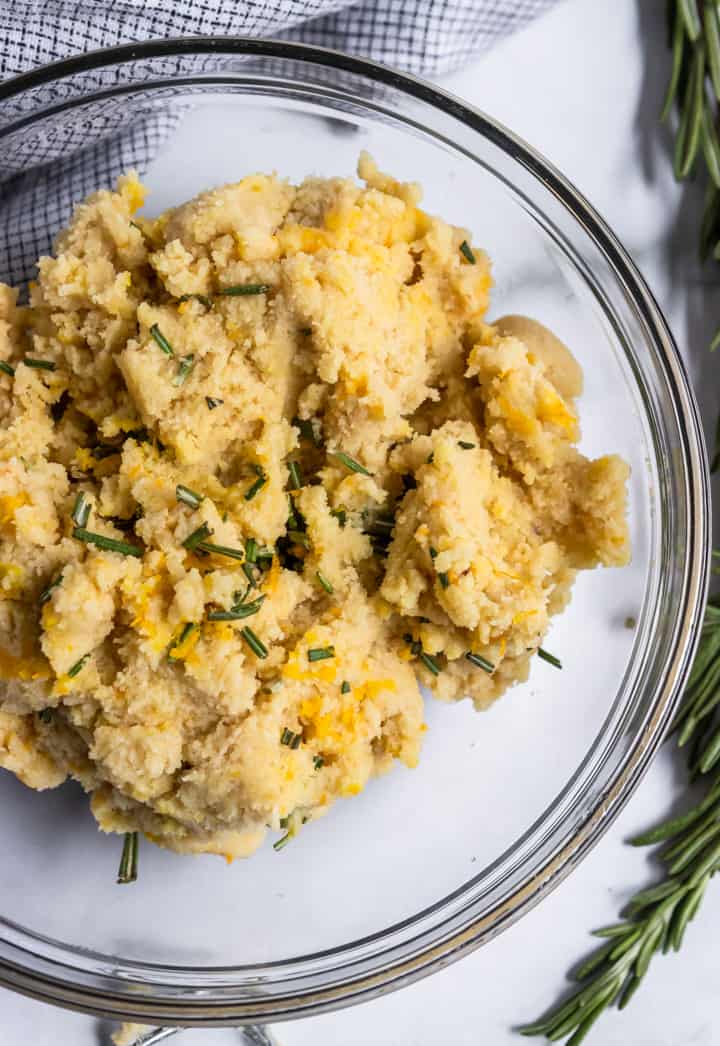 Rosemary Orange Almond Cookie Dough. 