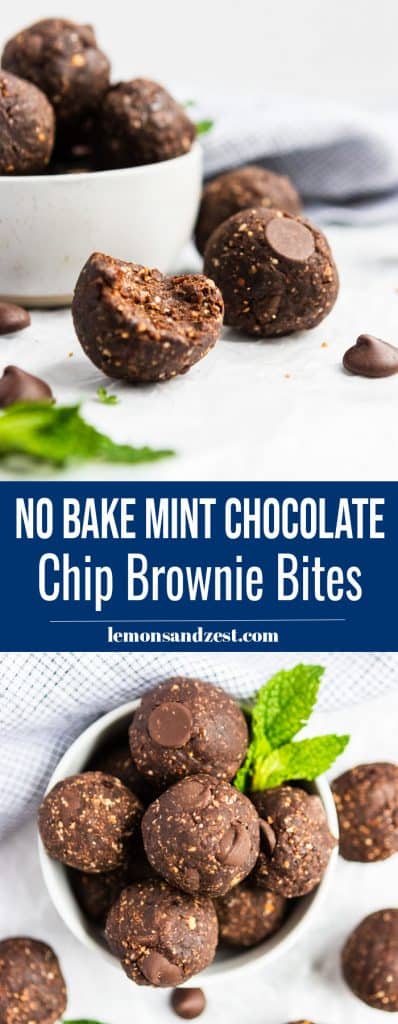 No Bake Brownie Bite Pin.