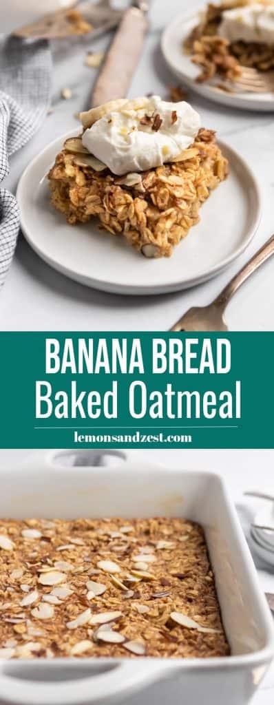 Banana Baked Oatmeal Pin.