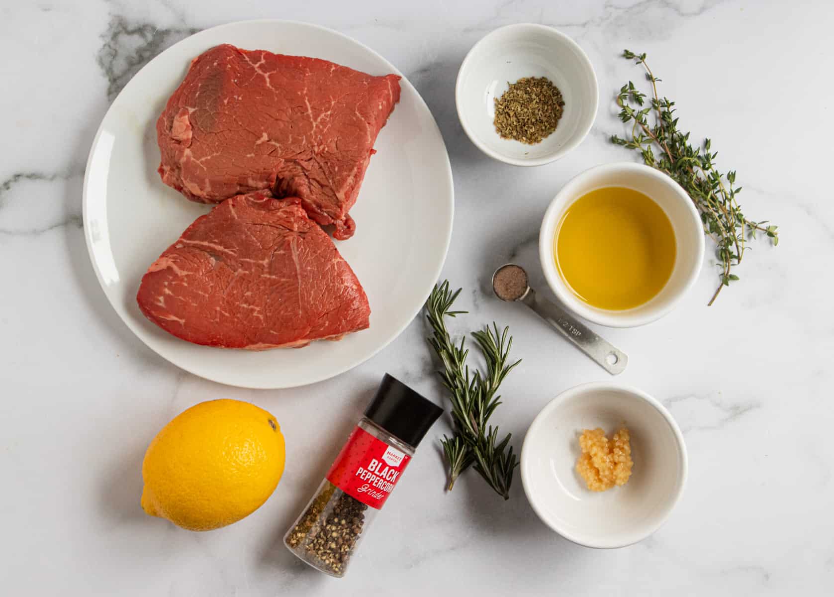 Ingredients for Mediterranean Steak Bites