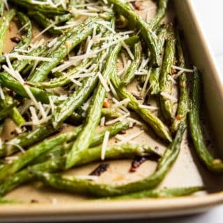 Roasted Parmesan Green Beans