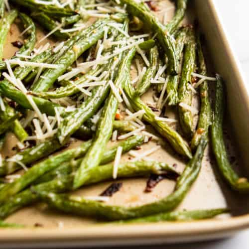 Roasted Parmesan Green Beans - JoyFoodSunshine