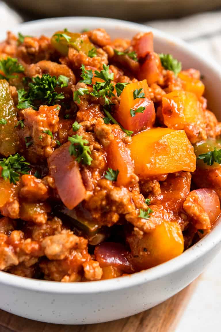 Simple Ground Turkey Skillet Dinner | Lemons + Zest