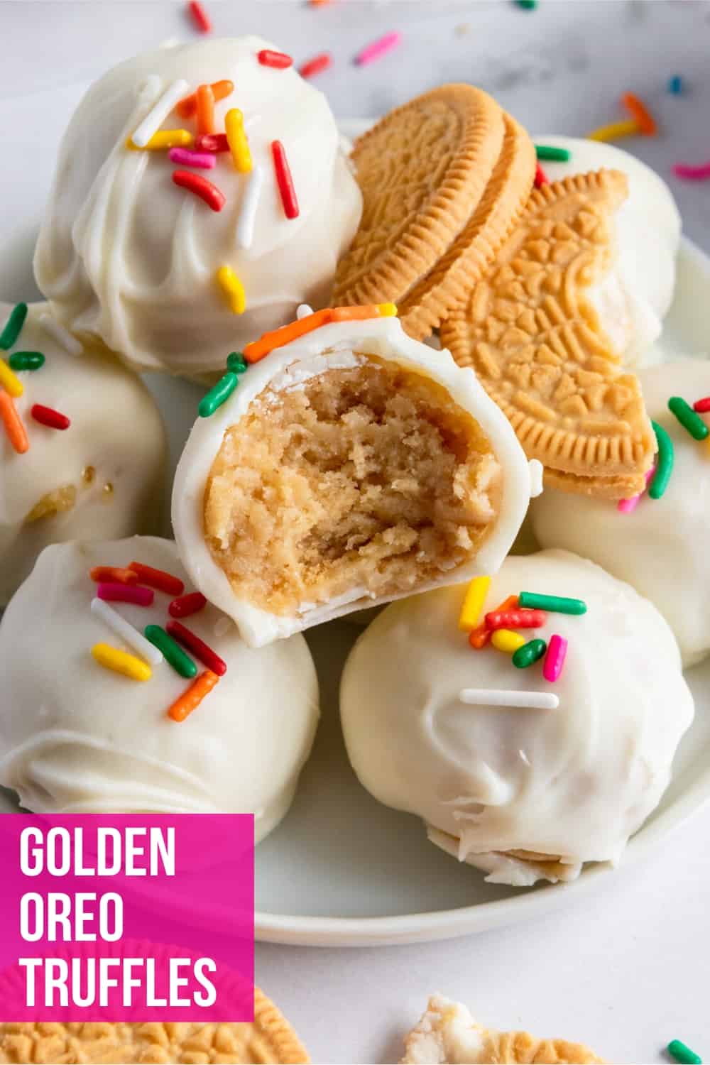 No Bake Golden Oreo Truffles | Lemons + Zest