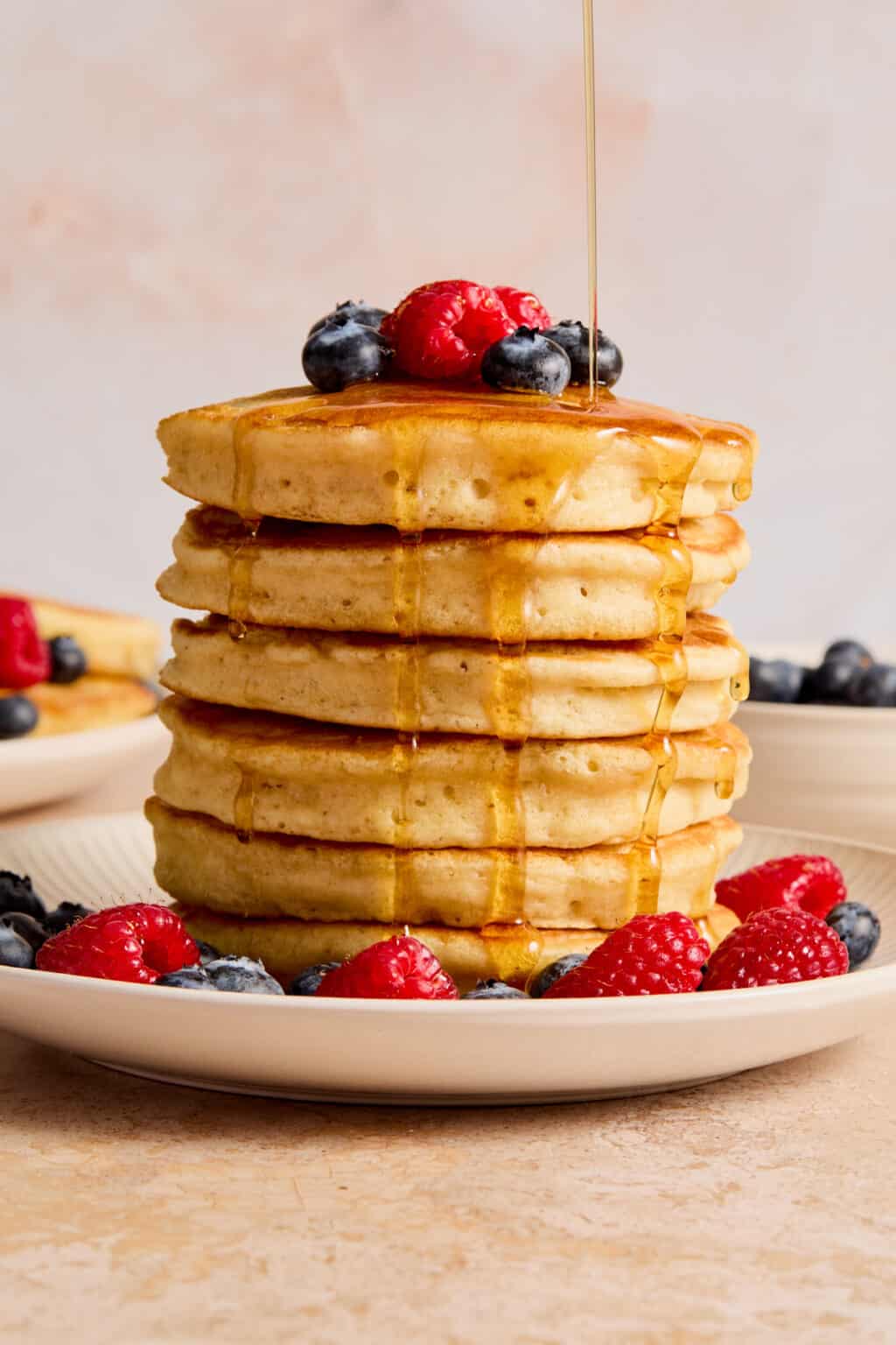Easy Fluffy Dairy Free Pancakes Recipe | Lemons + Zest