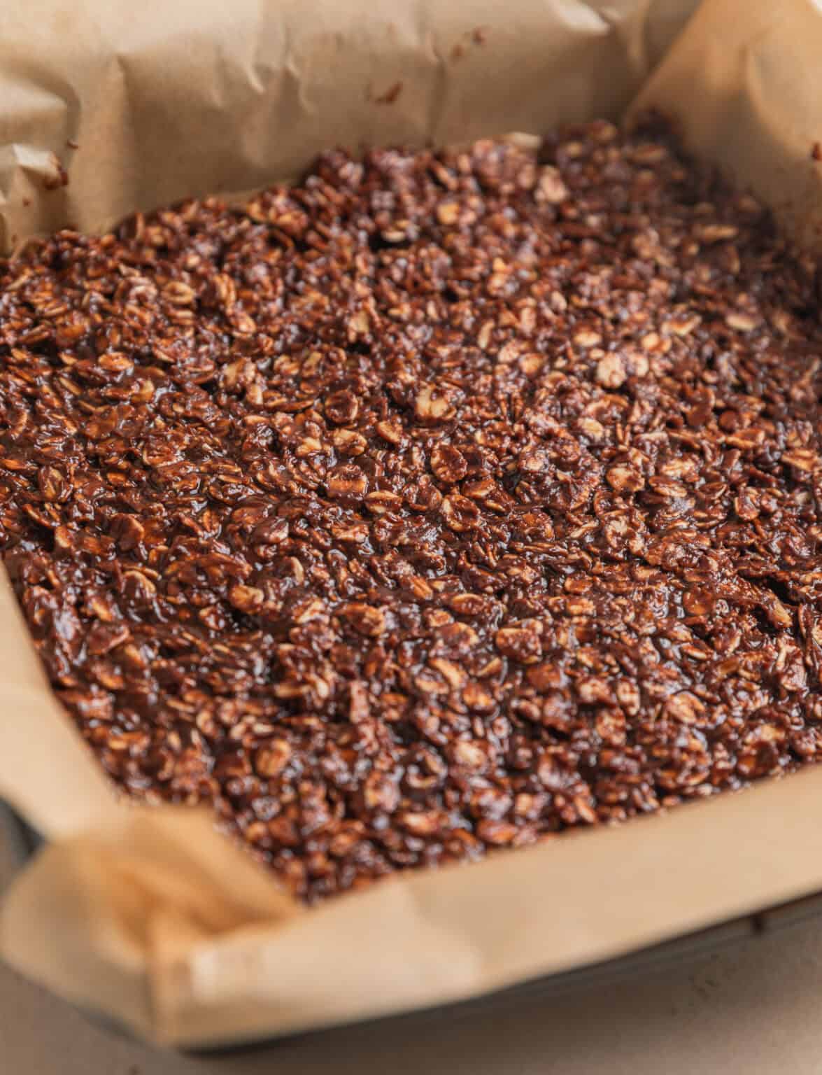 No Bake Chocolate Peanut Butter Oatmeal Bars | Lemons & Zest
