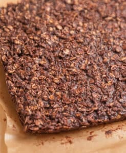No Bake Chocolate Peanut Butter Oatmeal Bars | Lemons & Zest