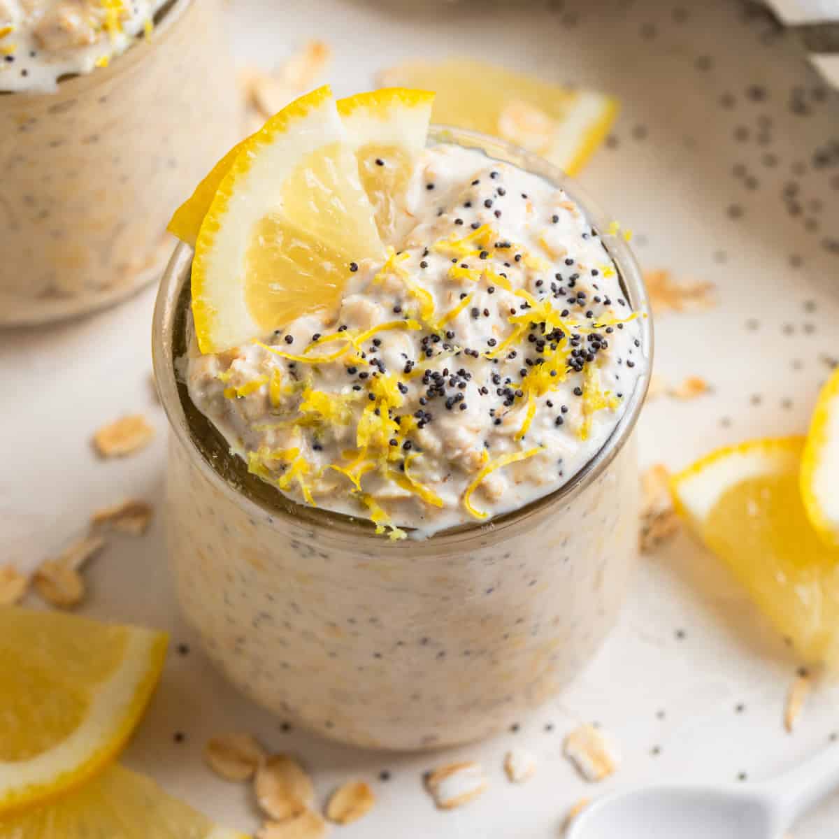 Vanilla Cream Protein Overnight Oats - Jar Of Lemons