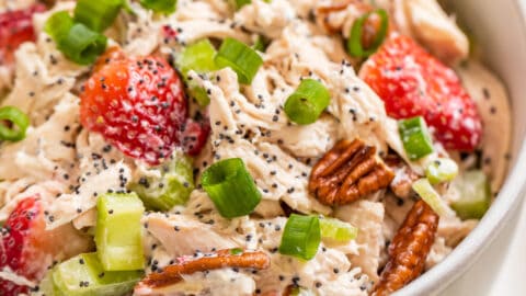 Strawberry Pecan Poppy Seed Chicken Salad