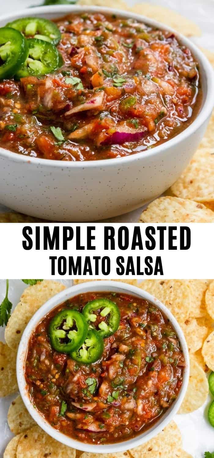 Easy Roasted Tomato Salsa Recipe Lemons + Zest