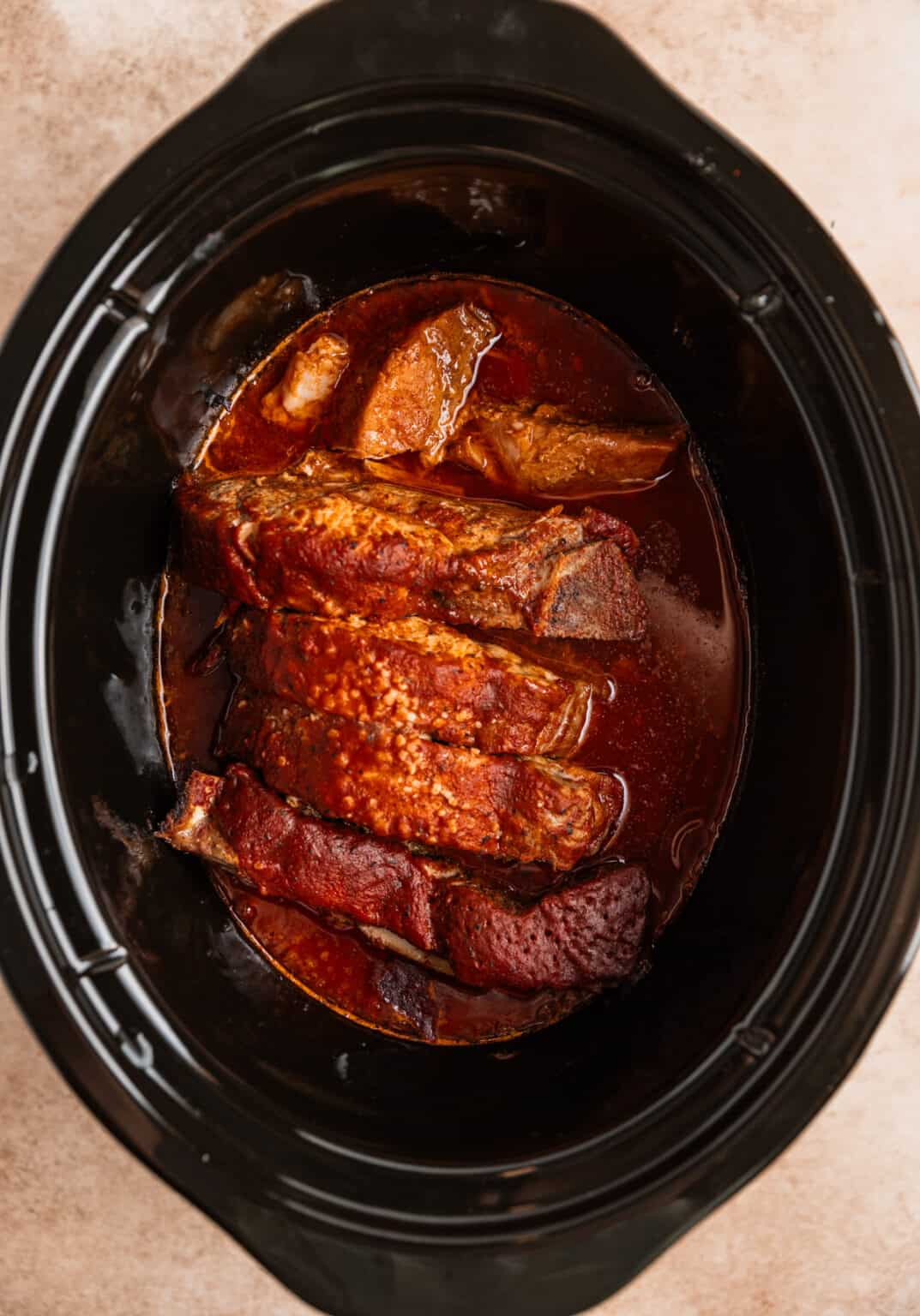 Easy Crock Pot Boneless Country Style BBQ Pork Ribs | Lemons & Zest