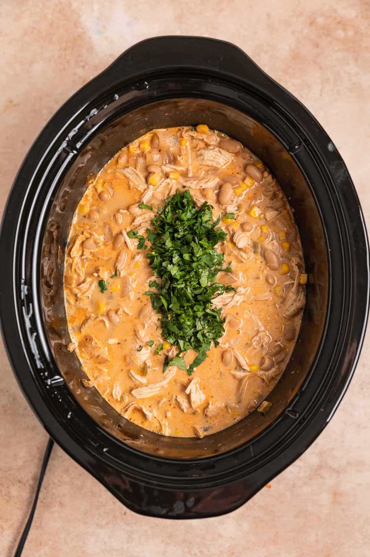 Crockpot Creamy White Chicken Chili | Lemons + Zest