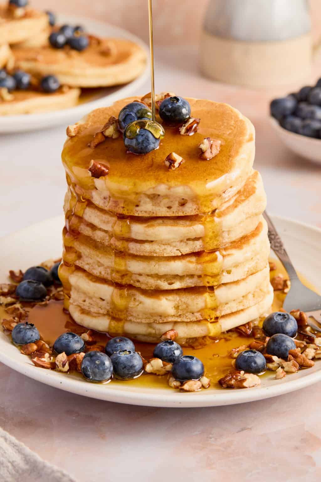 Easy Homemade Thick and Fluffy Pancakes Recipe | Lemons + Zest