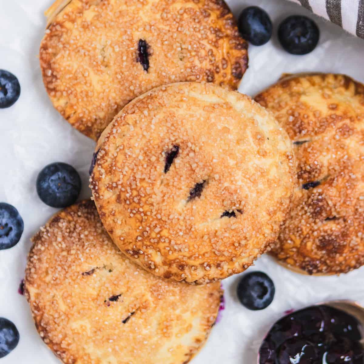 Blueberry Puff Pastry - Pies and Tacos