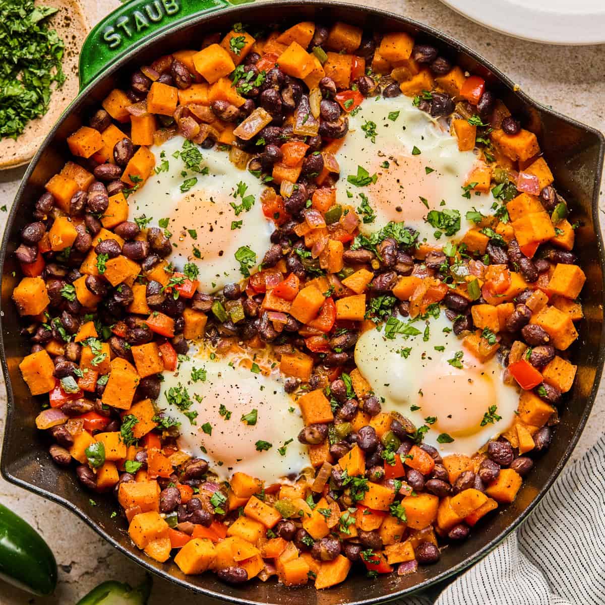 Sweet Potato Breakfast Hash with Black Beans
