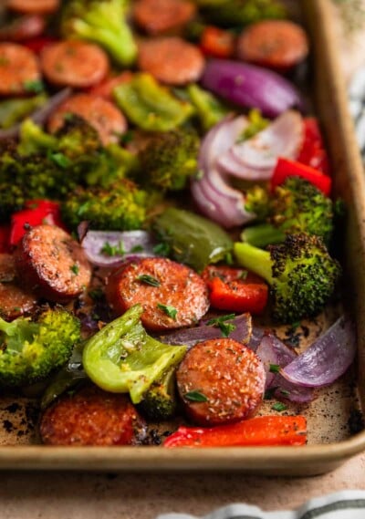 20 Minute Sausage Sheet Pan Dinner | Lemons + Zest