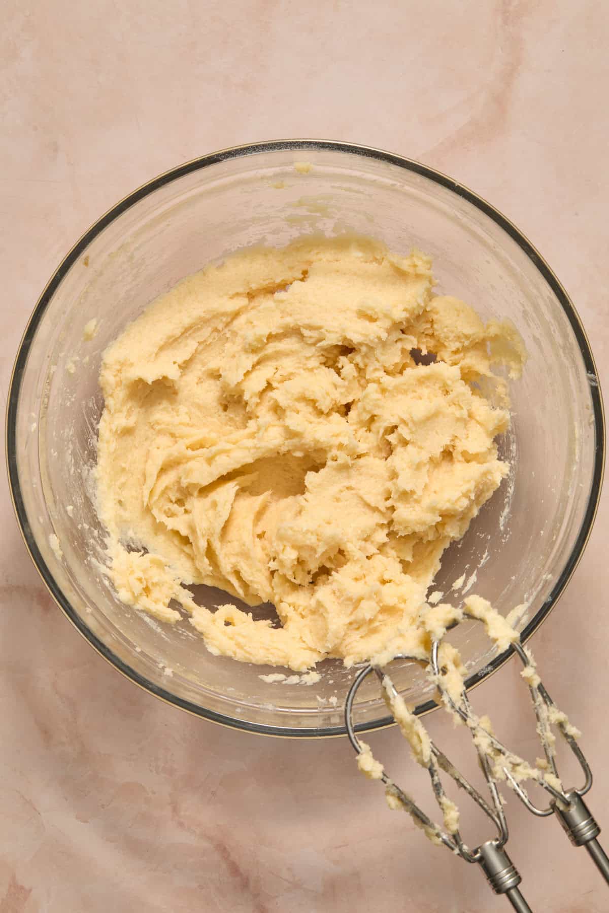 Wet ingredients for no egg cookie recipe in bowl.