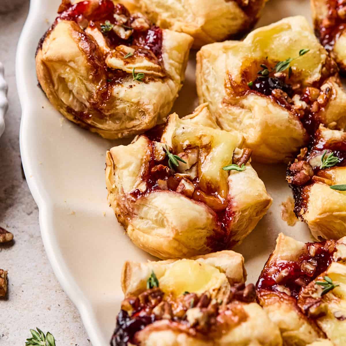 Puff Pastry Brie Bites