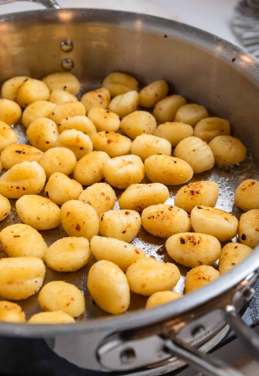 20 Minute Pan Fried Gnocchi Lemons + Zest