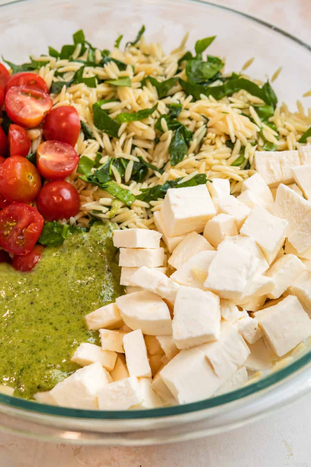 Pesto Orzo Salad Lemons + Zest