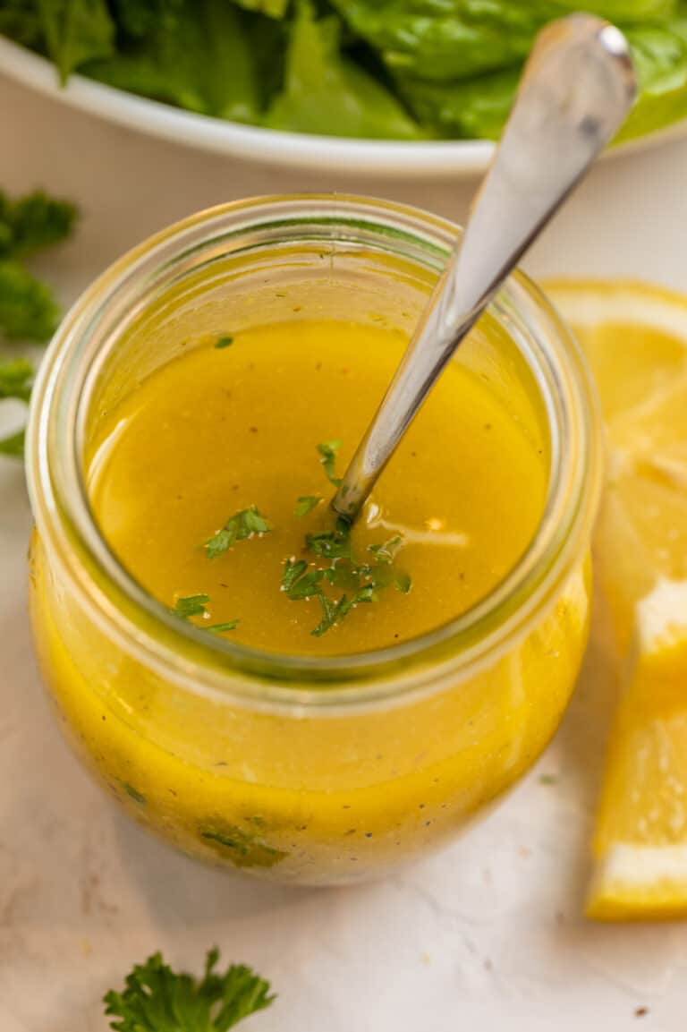 5 Minute Lemon Dijon Dressing | Lemons & Zest