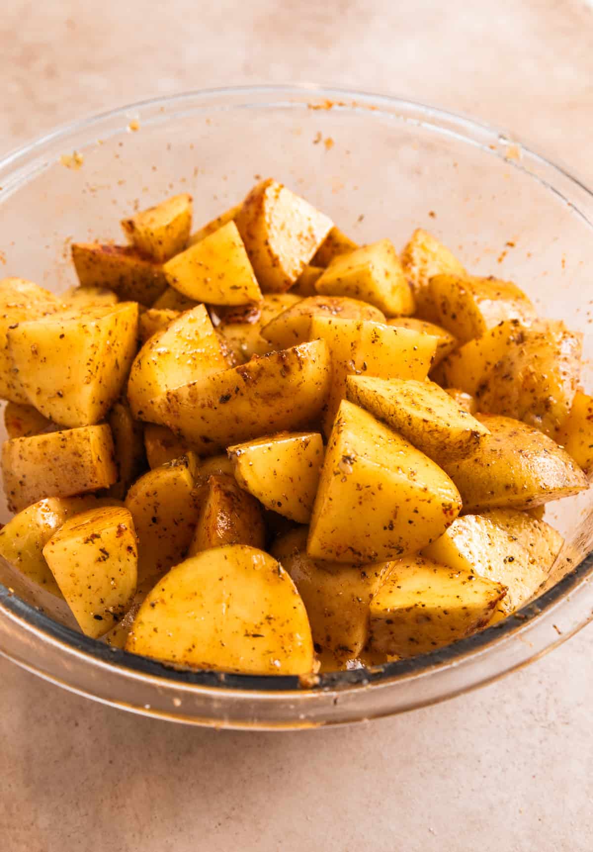Crispy Oven Baked Parmesan Crusted Potatoes | Lemons & Zest
