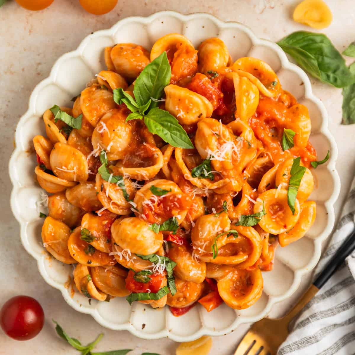 Simple Cherry Tomato Pasta | Lemons & Zest