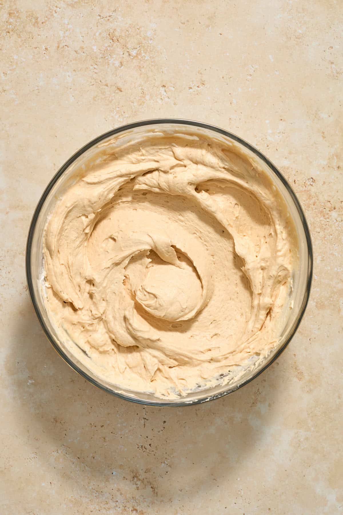 Cookie butter cheesecake mixture.