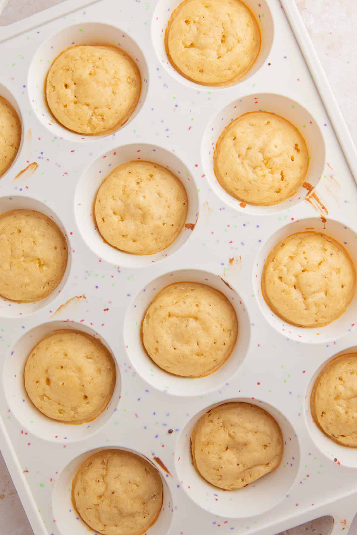 Pancake bites baked in muffin pan.